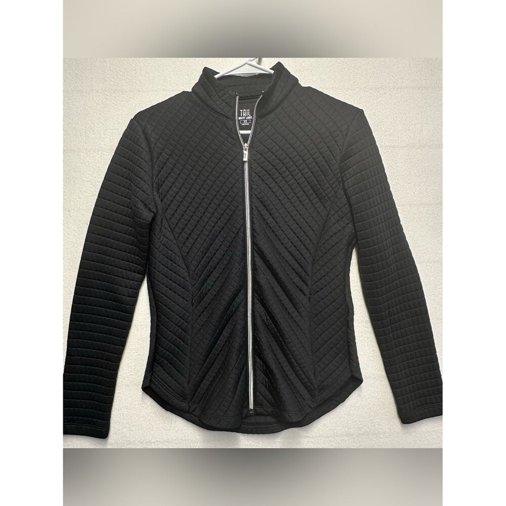 Tail White Label Women’s XS Black Quilted Lightweight Zip Jacket | Golf